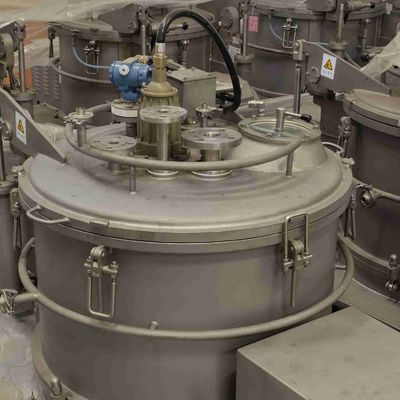 Vertikale manuelle Zentrifuge 450mm des Korb-120L mit Halar-Futter