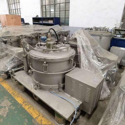 Vertikale manuelle Zentrifuge 450mm des Korb-120L mit Halar-Futter